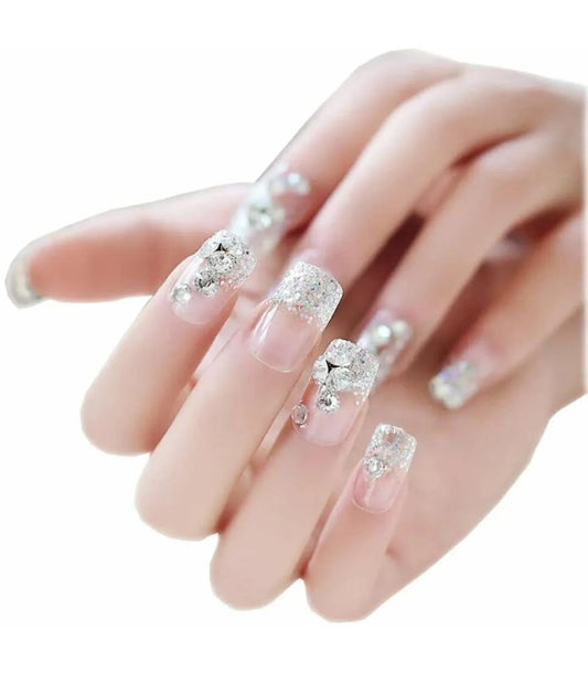 Pack of 12 Stylish Acrylic Fake Nail (12 Pic)