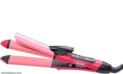 2 in 1 Hair Curler & Straightener - Fast Drying with Intelligent Temperature Control