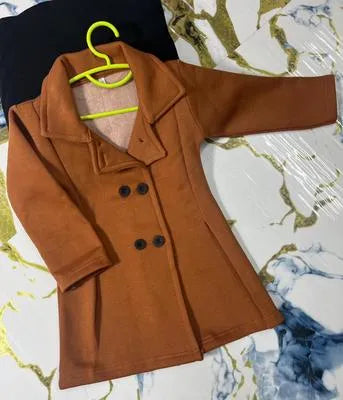 1 Pc Girl's Fleece Plain Jacket